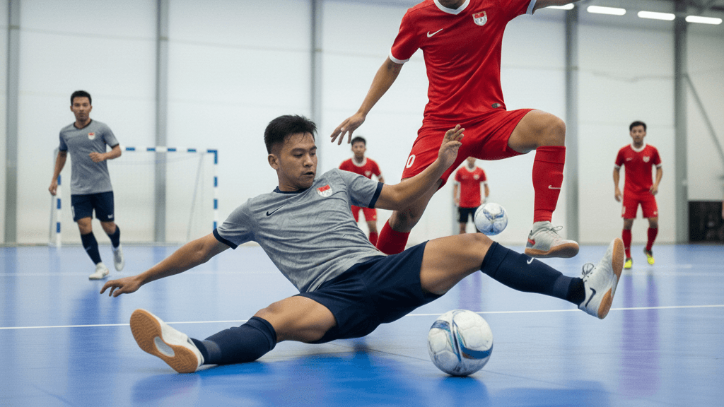 Ilustrasi lapangan futsal